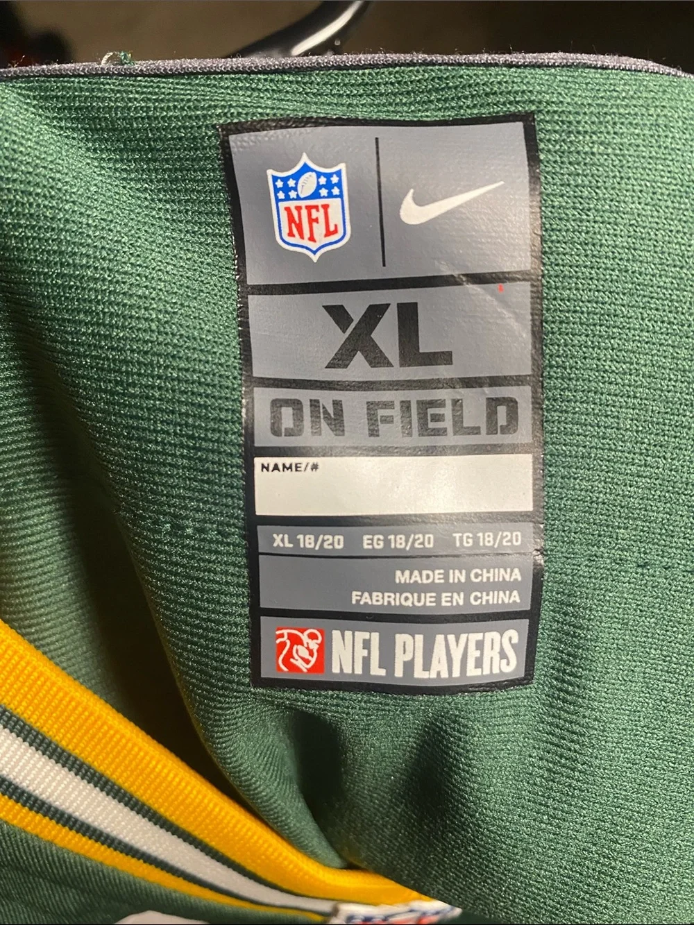 Green Bay Packers #12 Aaron Rodgers Nike NFL Football Jersey  Green XL 18-20